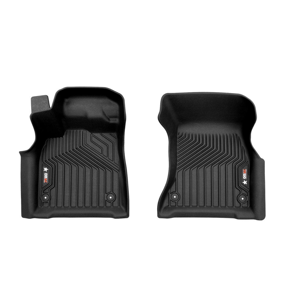 Audi SQ5 Floor Mats - First Row - Omac - 3D Texan TPE Premium - Black - 2017